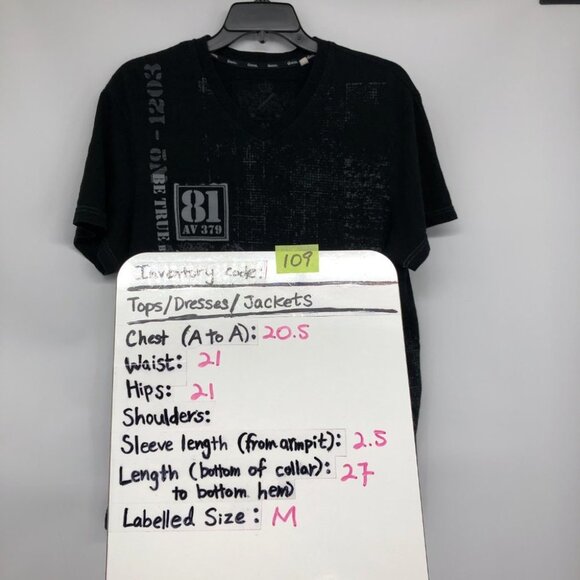 Guess Men's Black Short Sleeve Graphic Print T-Shirt size M - Picture 12 of 13